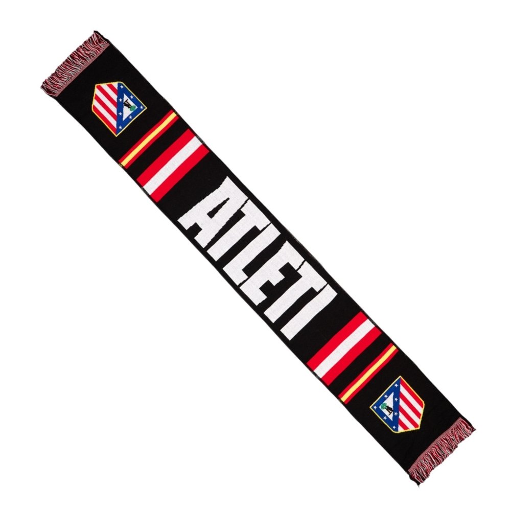 Bufanda Negra Rayas Atleti image number null